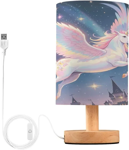 Unicornios de dibujos animados de color de ensueño Led Lámparas de escritorio para lámpara de cocina para estudio retro lámparas para mesa de Noche