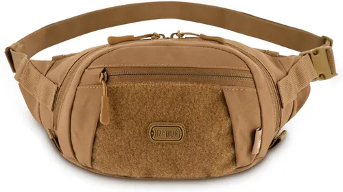 M-Tac Riñonera para hombre – Riñonera pequeña compañera – Bolsa táctica EDC (coyote oscuro)