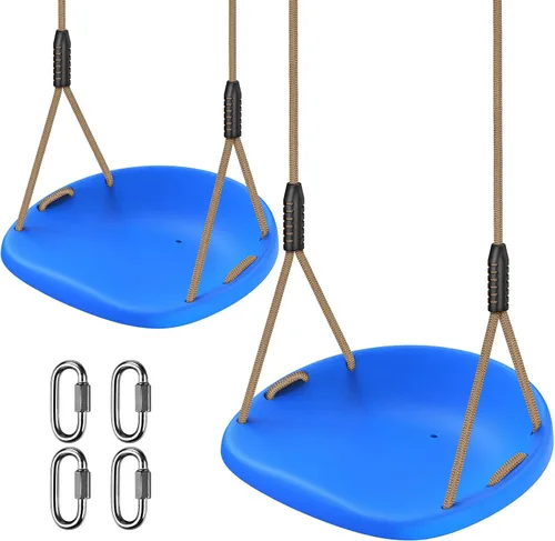 Miniatura 9 de SELEWARE Asiento de columpio resistente para adultos y niños, columpio de árbol con cuerdas a prueba de clima, accesorios para patio trasero