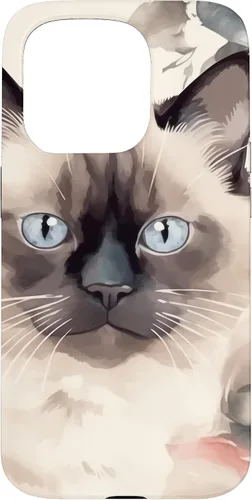 Miniatura 13 de Funda para iPhone 11 Pro Max Ragdoll Cat Roses Flower Watercolor Ragdoll Lover