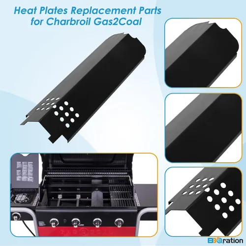 Miniatura 4 de Piezas de repuesto de parrilla para Charbroil Gas2Coal 3 quemadores 463370519 463370516 463340516 466370516 463336818 463370518 463341918
