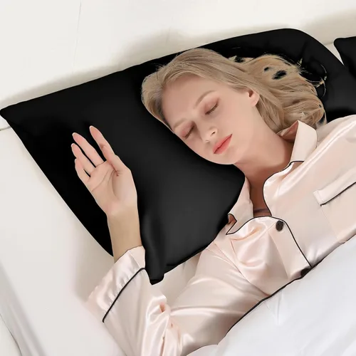 Miniatura 7 de HIMOON Almohadas de cama para dormir paquete de 4, juego de almohadas refrescantes de tamaño estándar de 4, funda de microfibra de alta gama