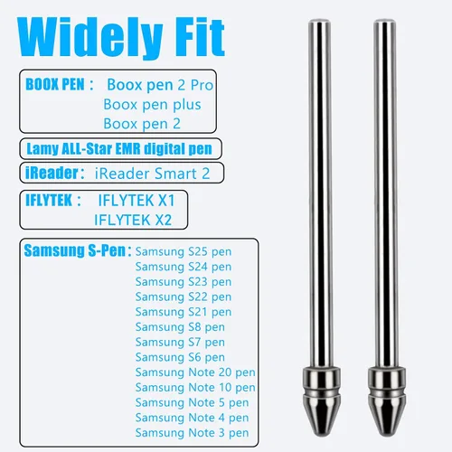 Miniatura 6 de Puntas finas de aleación de titanio de ajuste universal, no desgastadas, compatibles con BOOX Pen 2 Pro, iReader, IFLYTEK, Lamy AL-Star digital