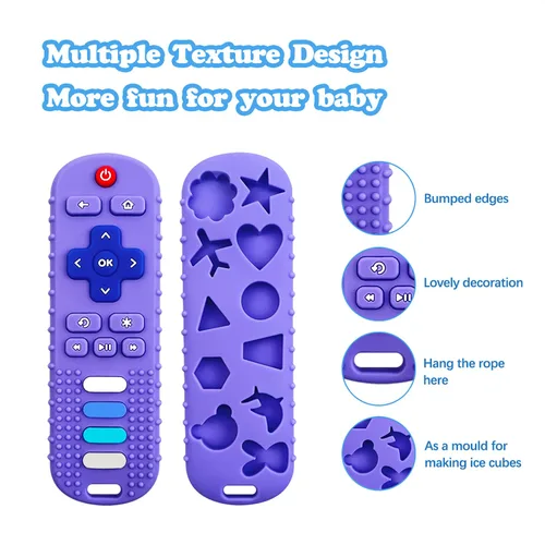 Miniatura 7 de ROBBEAR Juguetes de Dentición para Bebés, Mordedores de Silicona de Grado Alimenticio para Bebés de 3 6 12 18 Meses, Juguetes para Morder