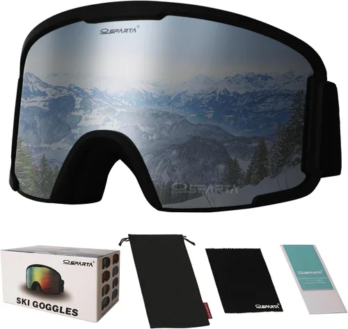 Miniatura 16 de OUTDOOR SPARTA OTG - Gafas de esquí para hombres, mujeres y jóvenes, 100 % protección UV y antirreflejos