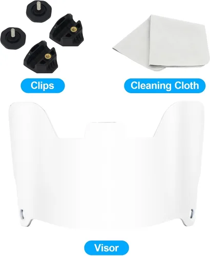 Miniatura 9 de Visera de fútbol, visera para casco con alta claridad, visera de casco de fútbol resistente a los impactos, visera de fútbol fácil de instalar