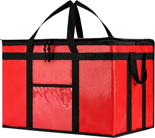 Miniatura 16 de NZ home Bolsa de enfriador XXL PRO aislada y duradera para entrega y compras de comestibles con cremallera superior, para calentar alimentos
