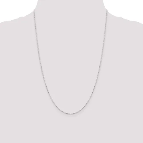 Miniatura 2 de Collar de plata de ley con diseño de lazo negro de 0.945in