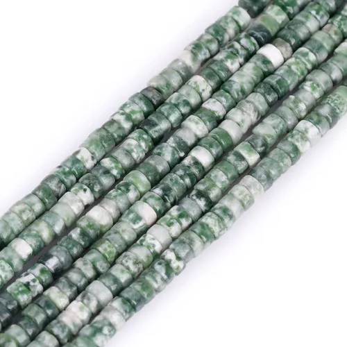 Miniatura 35 de GEM-Inside - Cuentas espaciadoras de Rondelle de 0.079 x 0.157 in, color natural mixto, multicolor, jade heishi, cuentas espaciadoras para Jade