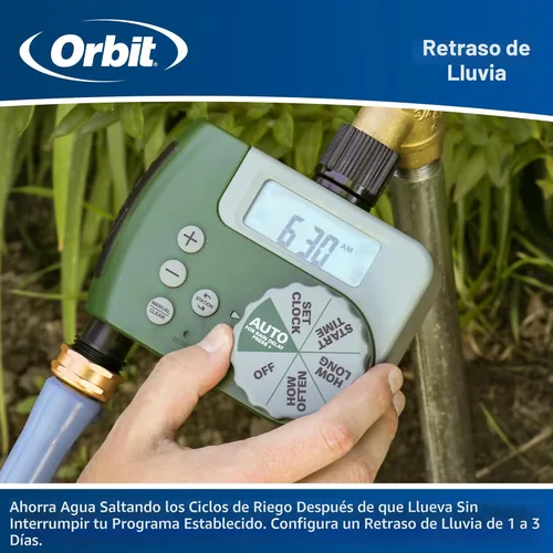Miniatura 6 de Orbit 58910 Temporizador de riego de manguera digital programable de 2 salidas