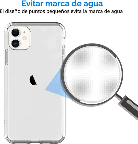 Miniatura 5 de JETech - Funda para iPhone 11 de 6.1 pulgadas, cubierta de parachoques a prueba de golpes que no se pone amarilla, parte trasera transparente