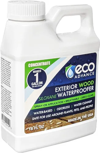 Miniatura 3 de Eco Advance Impermeabilizante de Madera Exterior con Siloxano Sin Olor, Aplicación en Aerosol, Sellador de Madera Impermeable, Seguro para Plantas