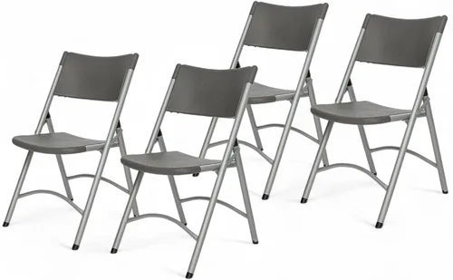 OEF Furnishings Serie OEF600 Sillas plegables de respaldo alto, asiento de grado comercial de polietileno moldeado por soplado para uso en