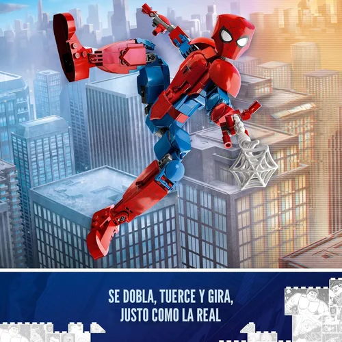 Miniatura 3 de LEGO Marvel Spider-Man - Juguete de construcción, figura de acción totalmente articulada, set de película de superhéroes con elementos de telaraña