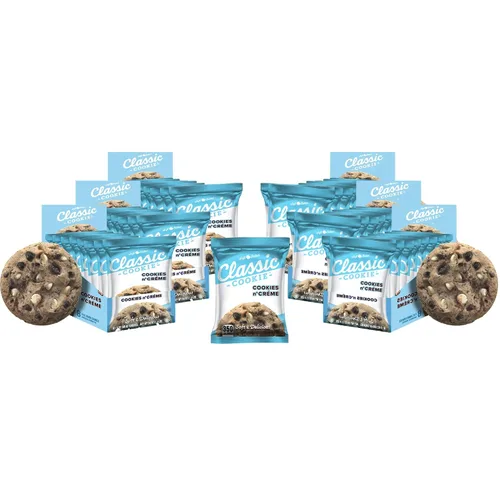 Miniatura 25 de Galletas Classic Cookie suaves horneadas con relleno de crema y galleta, hechas con chips de crema blanca Hershey's® Premier, 2 cajas, 16 galletas