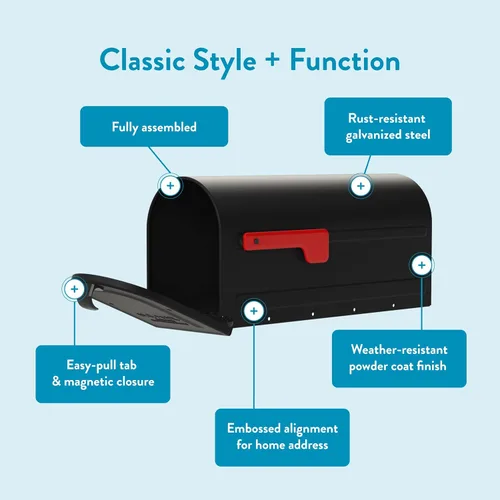 Miniatura 4 de Architectural Mailboxes 7600B-10 MB1 Buzón mediano, negro