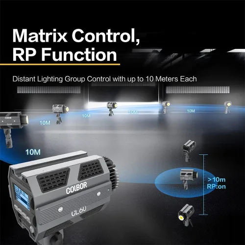 Miniatura 5 de COLBOR CL60 LED Light, 2700-6500K Bi-Color LED Light, 65W Video Light, Max 80W, CRI 97, 50673Lux, 10 FX Effects, 46 Simulation Scenarios, with V