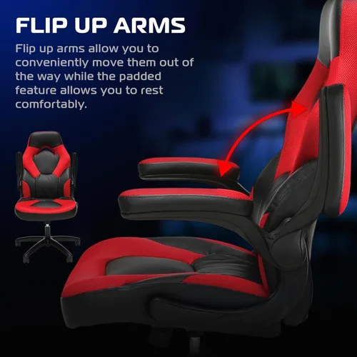 Miniatura 3 de RESPAWN 3085 Silla para juegos ergonómica para adultos, silla de oficina de respaldo alto con reposacabezas y brazos abatibles, asiento