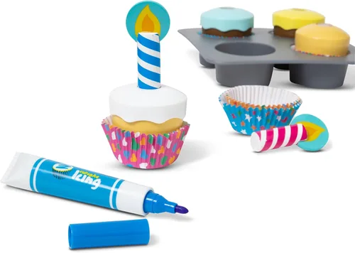 Miniatura 5 de Juego Mellisa & Doug de elementos de madera para hornear y decorar cupcakes