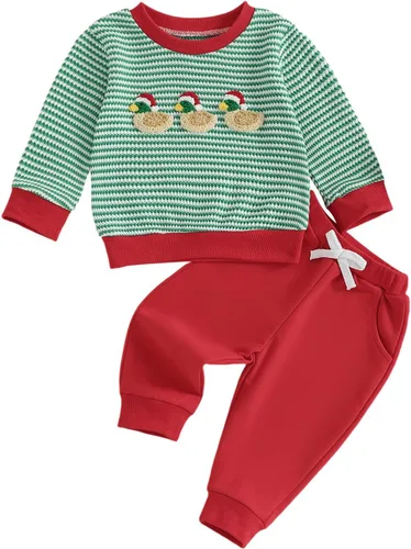 Miniatura 192 de Conjunto de camisa larga y divertida para bebé niño y niña, ropa de primera Navidad, 6, 12, 18, 24 meses, 2T