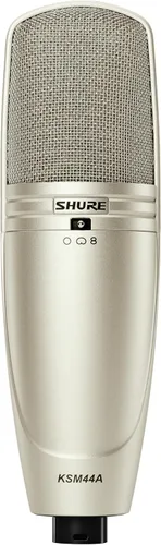 Shure KSM44A/SL - Micrófono de estudio con condensador de doble diafragma (tamaño grande)
