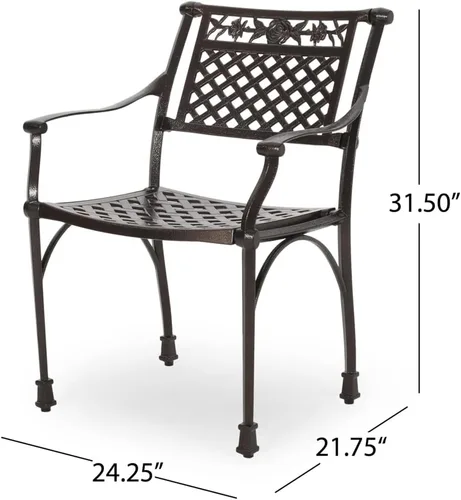 Miniatura 3 de Christopher Knight Home 300057 Puerta Outdoor - Juego de 4 piezas de mimbre marrón claro, gris cerámica