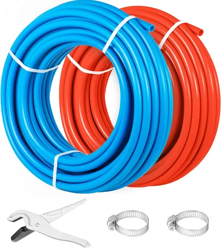 OrangeA Tubo de PEX de 1/2 pulgada Tubo de agua potable 100/300/1000 pies Bobina de tubo PEX-B Tuberías con Barrera sin oxígeno para fontanería