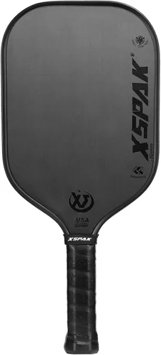 Paleta de pickleball de fibra de carbono - Edición de torneo, aprobada por USAPA, superficie T700/12K, núcleo de polipropileno de 19 mm, 9 capas,