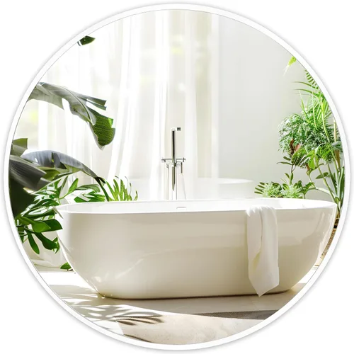 Miniatura 20 de Fabuday Espejo circular negro para pared de 20 pulgadas, espejos redondos para baño, entrada, sala de estar, pasillo, decoración de dormitorio