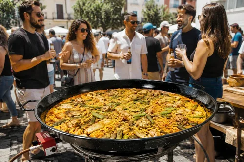 Miniatura 6 de Garcima Paella de acero esmaltado de 18 pulgadas, 18.1 in
