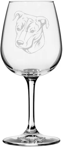 Miniatura 469 de Copa de vino de 12.75 onzas con diseño de perro grabado