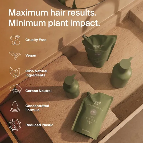 Miniatura 5 de KEUNE So Pure Clarify - Recambio de champú, fórmula de limpieza profunda y desintoxicante con granada para cabello graso, sin sulfato, 13.5 onzas