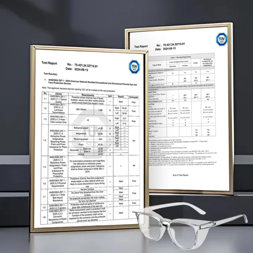 Miniatura 6 de Ansi Z87.1 Clear Safety Glasses With Side Shields Anti Fog Scratch Resistant Stylish Eye Protection For Men