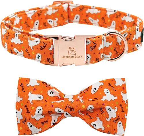 Miniatura 25 de Lionheart glory Collar de perro, Collar de perro para niños con corbatín azul ajustable, Collar con corbata para perros grandes Bandera