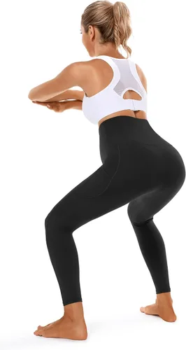 Miniatura 6 de Foucome Leggings de maternidad para mujer con bolsillos sobre el vientre, leggings de entrenamiento para yoga, pantalones de trabajo activo