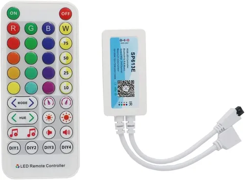 Miniatura 6 de Controlador LED SP611E Aplicación de música Bluetooth para WS2811 WS2812 Tira de luz LED direccionable IR38 Teclas DC5V-24V Sync Music Controller