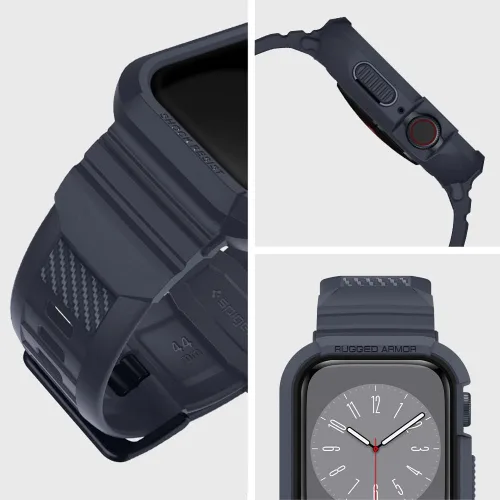 Miniatura 4 de Spigen for Apple Watch Band with Case, Rugged Armor Pro Compatible with Ultra 3/2/1 49mm, Series 11/10 46/42mm, 9/8/7 45/41mm, SE3/SE2/SE/6/5/4