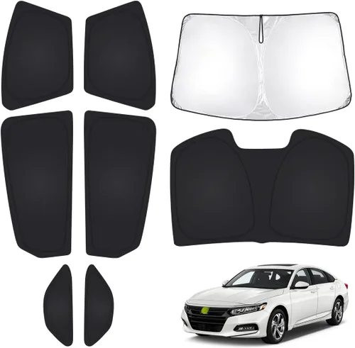 Miniatura 47 de T TGBROS Parasol para parabrisas para Honda Civic 2022-2025 2026, parasol grueso con bloqueo UV y opaca, para privacidad, plegables, 8 accesorios
