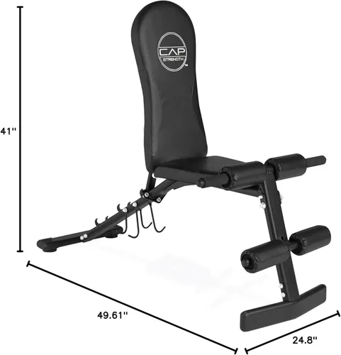 Miniatura 8 de CAP Barbell Banco plano/inclinado/declive Negro