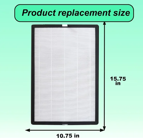 Miniatura 2 de Paquete de 2 filtros de repuesto EPI-186 True HEPA, compatible con el purificador de aire COLZER EPI-186 H13 HEPA carbón activado 2 en 1 4 etapas