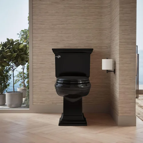 Miniatura 9 de KOHLER 4733-RL-7 Glenbury ReadyLatch - Asiento de inodoro alargado con cierre silencioso, asientos de inodoro con cierre suave, color negro