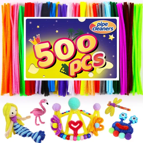 Miniatura 35 de Limpiadores de tuberías, limpiadores de tuberías para manualidades, manualidades y artesanías, manualidades, suministros para manualidades, Purpurina