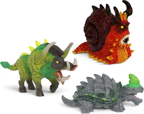Schleich Eldrador - Paquete de 3 piezas de criaturas pequeñas - Juguetes para niños mayores de 7 años | 77764