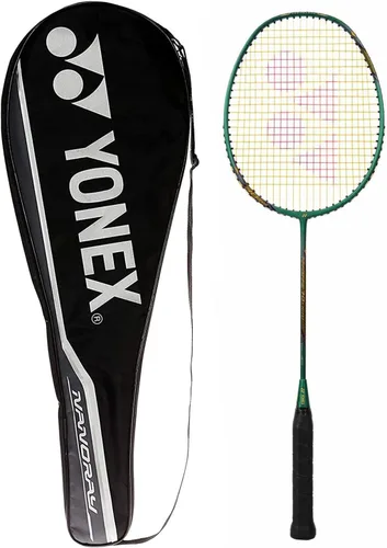 Miniatura 7 de YONEX GR 303 Raqueta de bádminton de aluminio encordada con media cubierta