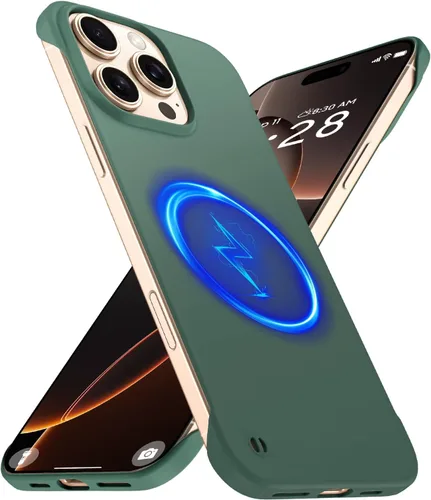 Miniatura 33 de GRECAZO Funda magnética delgada para iPhone 15 Plus de 6.7 pulgadas (2023), ultrafina, ligera, duradera, sin marco, mate, rígida, MagSafe con anillo