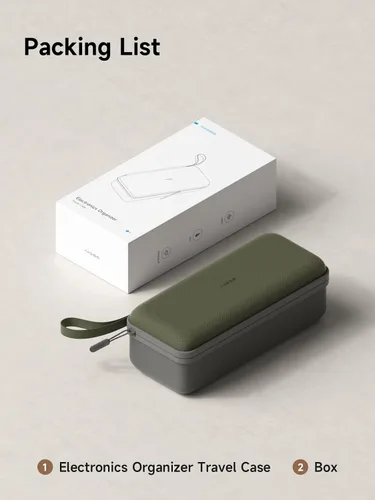 Miniatura 9 de Hagibis Organizador de artículos electrónicos, estuche de viaje organizador de cables, bolsa portátil impermeable para cable, cargador, banco