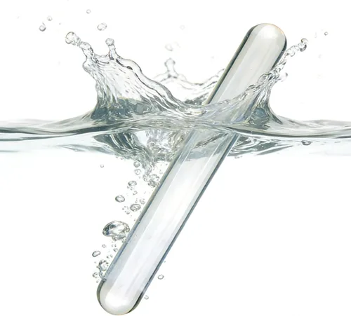Miniatura 2 de Enchufe anal de vidrio grande, consolador de vidrio grande con tapón anal anal, juguetes sexuales transparente y liso, consolador de doble extremo