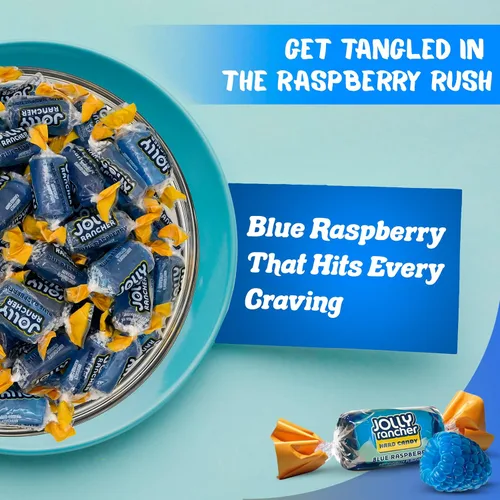 Miniatura 2 de Caramelos Duros Blue Raspberry Jolly Ranchers – Sabor Original – Bolsa a Granel de 1 Libra (Aproximadamente 75 Piezas) – Dulces Ácidos y Dulces