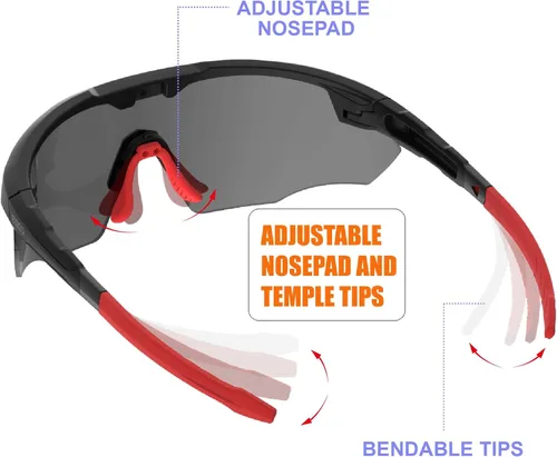 Miniatura 6 de Gafas de sol deportivas XL para hombres, béisbol, correr, ciclismo, voleibol, MTB, regalos de recreación al aire libre.