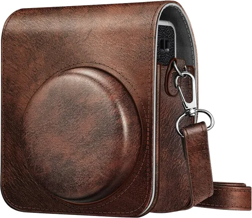 Miniatura 10 de Fintie Funda protectora para cámara instantánea Fujifilm Instax Mini 40 – Funda de piel vegana premium con correa ajustable extraíble